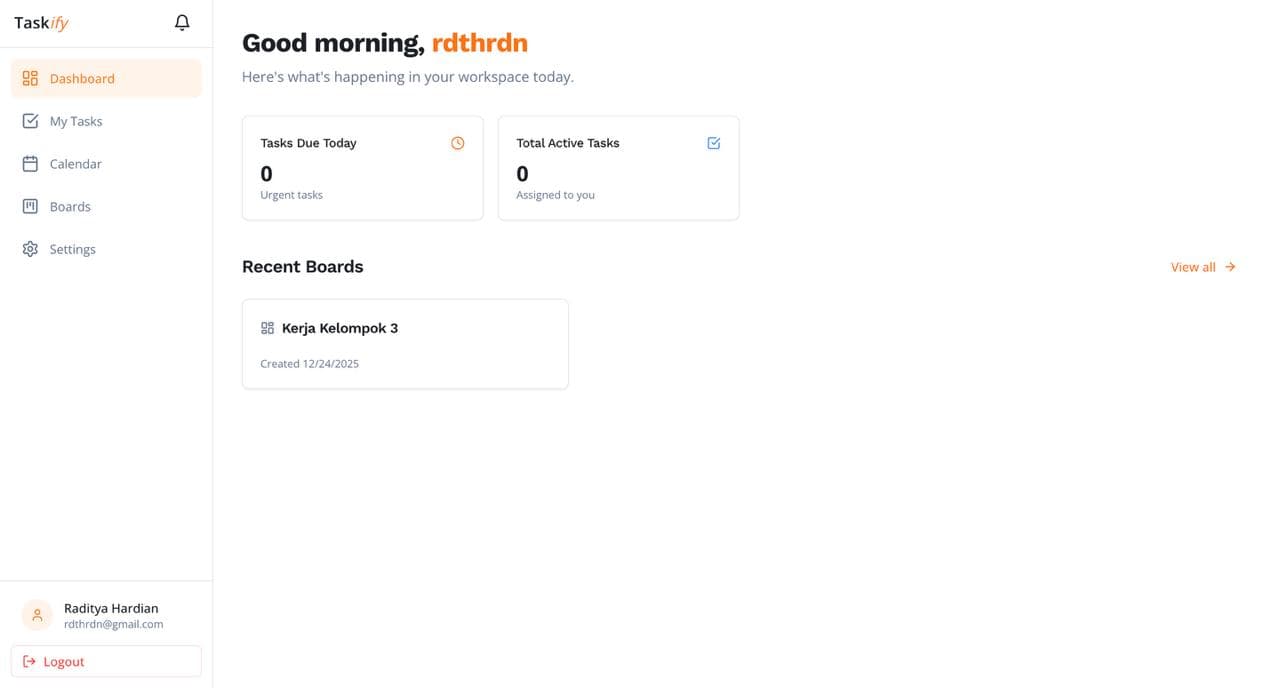 Taskify Kanban screenshot 1